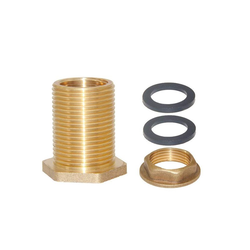 Joywayus 1" Female 1-1/4" Male Soild Brass Water Tank Connector