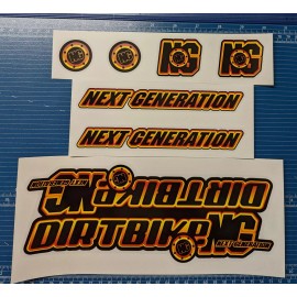 S&M Bikes Dirt bike Next Generation bmx decal set