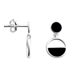 SOFIA MILANI - Women's Earrings 925 Silver - Circle Earrings - 21122, Sterling silver, No Gemstone