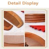 2 Pcs Natural Sandalwood Hair Combs,Semi Circular Wooden Comb,Walnut Wood