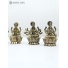 Exotic India 3" Small Superfine Ashtalakshmi Set | Brass Statues