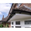 5 x Black Half Round Fascia Gutter Brackets, Freeflow 112mm