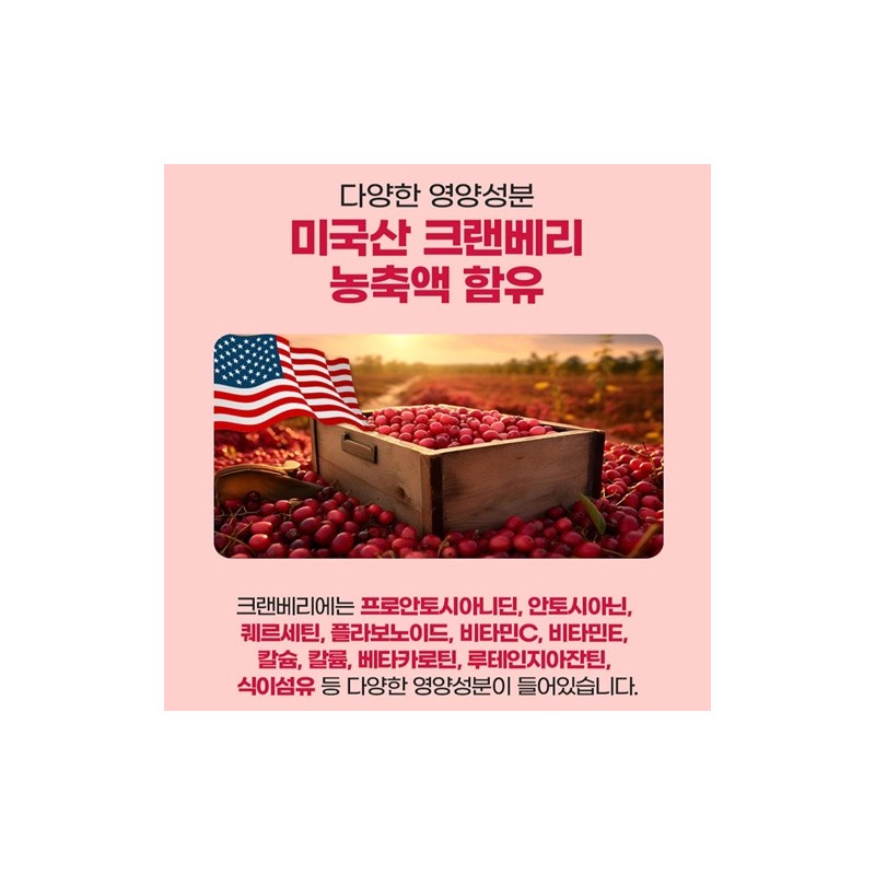 Orodam Granberry Cranberry High-content Cranberry Anthocyanins Cranberry Plus 90 tablets,
