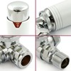 Thermostatic Radiator Valve Corner TRV – Style (Chrome & White
