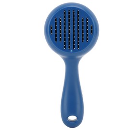 Cat Grooming Brush Self Cleaning Alloy Steel Needle Rounded Tip Ergonomic Handle Comfortable Avoid Static Prevent Slip Cat Shedding Brush