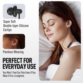 Hearprotek Sleep Headphones, Neckband Comfort Wireless Bluetooth Sleep Earbuds for Side Sleepers-Noise Reduction Sleeping Headphones to Block snoring, 25+Hour Playtime-Relaxing Gifts for Women Men