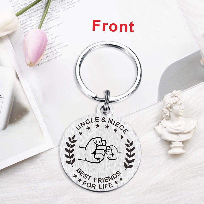 MXRSDF Uncle and Niece Gifts - Uncle and Niece Keychain