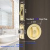 Dontay Pocket Door Lock and Pull, Privacy (Bed/Bath) Latch, Flush
