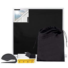 Persianas opacas portátiles, cortinas opacas para ventana de viaje, persianas opacas temporales, cortinas que bloquean la luz sin taladrar, persianas de ventana DIY cortables con cintas de gancho y