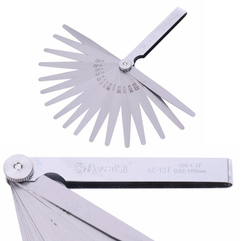 Stainless Steel Thickness Gauge, Gap Gauge, Thickness, Thinness, Measure, 17