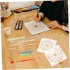TEHAUX Portable Rocks Painting Kit DIY Dotting Tools Compact Mandala