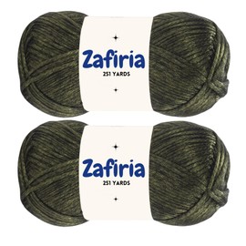 251 Yards Pack 2 Art of Yarn Crochet Knitting Metallic Sheen Soft Worsted 3 Baby Chunky Plush Acrylic 9% Wool - 21% Acrylic - 70% Polyamide 100grx2 3.5 oz 251yardsx2 Shiny Sparkle 298