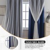 Anytime Home Curtains Blackout and Sheer Layered Solid Window Curtain