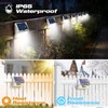 Peasur Solar Lights Outdoor Motion Sensor, 4 Pack Solar Fence