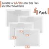 Mr. Pen- Clear Plastic Envelopes, 4 Pack, A4, Clear,Letter Size,