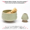 Chawan Matcha Tea Bowl and Matcha Whisk Rest, Chasen Holder,