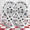 Brighter Design Set of 4 15" Screw-on Silver Hubcaps for