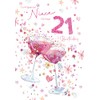 Cherry Orchard Niece 21st Birthday Card from, Fun and Bright