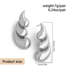 FDEETY Drop Earrings Gold Fashion Jewellery Earrings Gold Hanging Hoop Earrings Silver 925 Gold Jewellery Silver Earrings Women's Golden Earrings Silver 925 Hanging Earrings for Women, Zinc, No