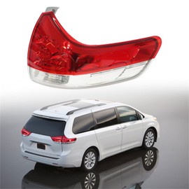 labwork Right Passenger Side Tail Light Replacement for 2011-2014 Toyota Sienna Assembly Outer Rear Tail Light Brake Lamp 8155008030 TO2805107
