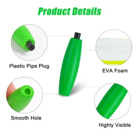 OROOTL Fishing Float Bobbers Kit Foam Fishing Peg Floats Slip Bobbers for Fishing Cigar Corks Fishing Bobber with Pipe Plug Catfish Floats for Freshwater Saltwater Fishing