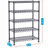 YOHKOH 5-Wire Shelving Metal Storage Rack Adjustable Shelves for Laundry