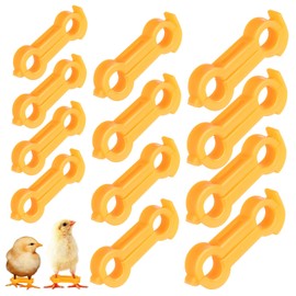 Milisten 12pcs Bird Corrector Spread Legs Baby Chick Support Bird Paw Chicken Group Yellow PVC