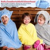 Preboun 5 Pcs Kids Hooded Bath Towel Set Hooded Towel