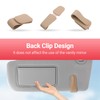 KanSmart Sunglass Holder for Car Visor Sunglasses Clip Magnetic Leather