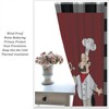 TFOSO Chef Kitchen Curtains,Funny Chef Black White Buffalo Check Plaid