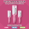 Vegetable Peeler with Storage Container – Round Shape Sharp Julienne