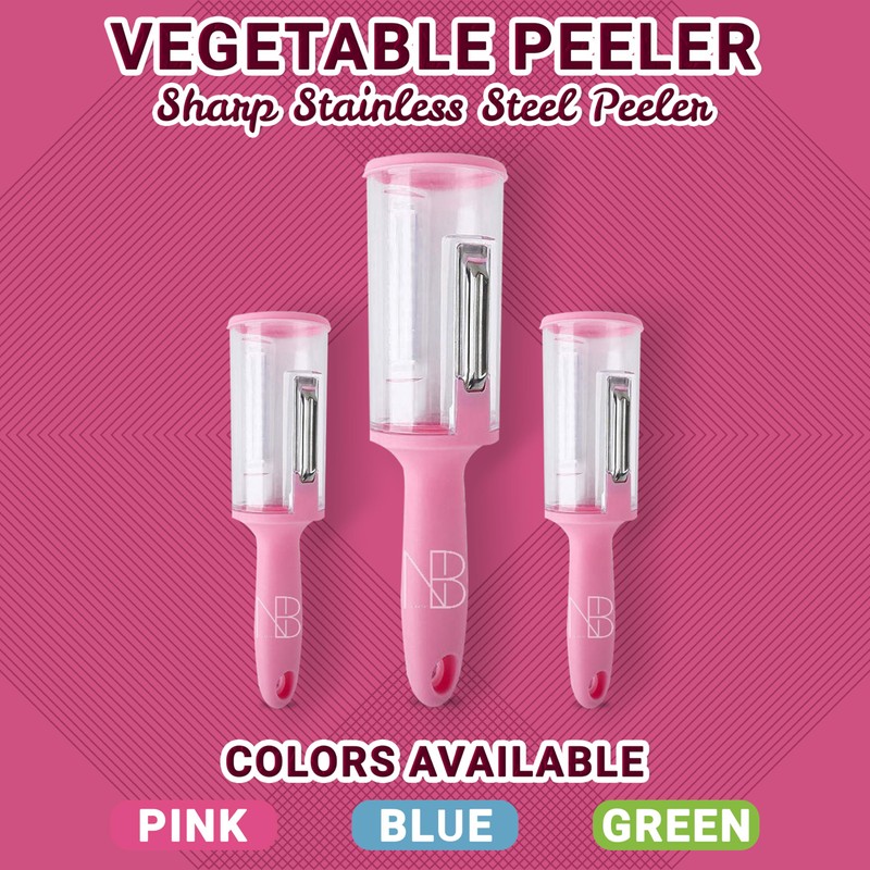 Vegetable Peeler with Storage Container – Round Shape Sharp Julienne