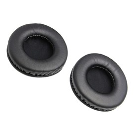 SEWACC 1 Pair Comfortable Stylish Headphone Pads of Fashionable Round Ear Cushion Sleeves Versatile Replacement for Long Term Use Noise Blocking Design Black