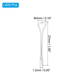 PATIKIL 1.2x19mm Aluminium Cotter Pins, 400Pcs Split Pin Fastener Clips for Fastening Crystals Parts, Chandelier Replacements, Silver