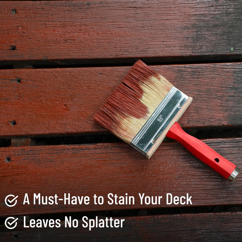 Bates- Deck Stain Brush Set, 3 Pack, 3”, 4” and