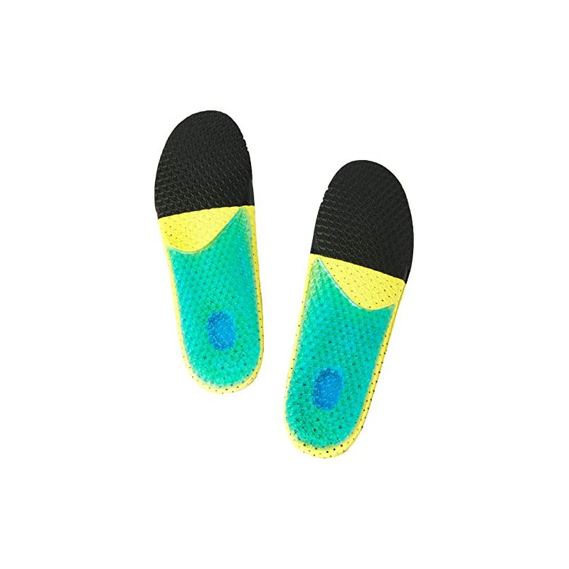 Karakal Insole Sports Insole, Black/Yellow, Size 44-45