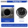JKIANTECH 4" Non-Locking Diesel Fuel Cap, Compatible with 1972-2017 Peterbilt