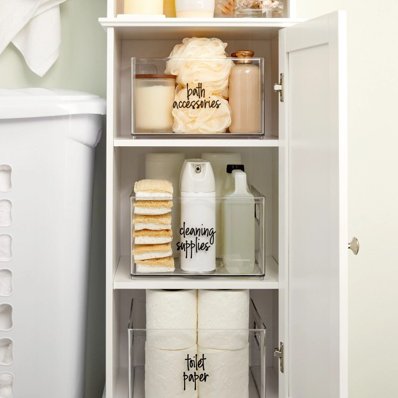 Talented Kitchen 141 Laundry Stickers, Bathroom Labels for Home Organization