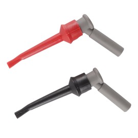 Orivin 2 Pcs Insulated Test, Hook Probes Clip with 4 Mm Socket IC Measuring Tip for Multimeter Electrical Tests