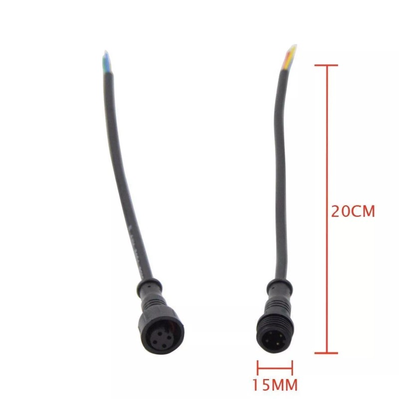 WESIRI 5Pairs 4pin Black Electrical Connector LED Connector for LED