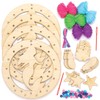 Baker Ross AT728 Wooden Mermaid Dream Catcher Set for Arts