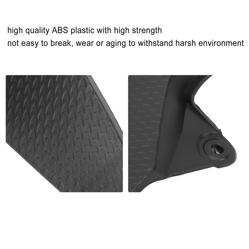 Pair Motorcycle Fuel Tank Side Panel Cover Black Protection Replacement