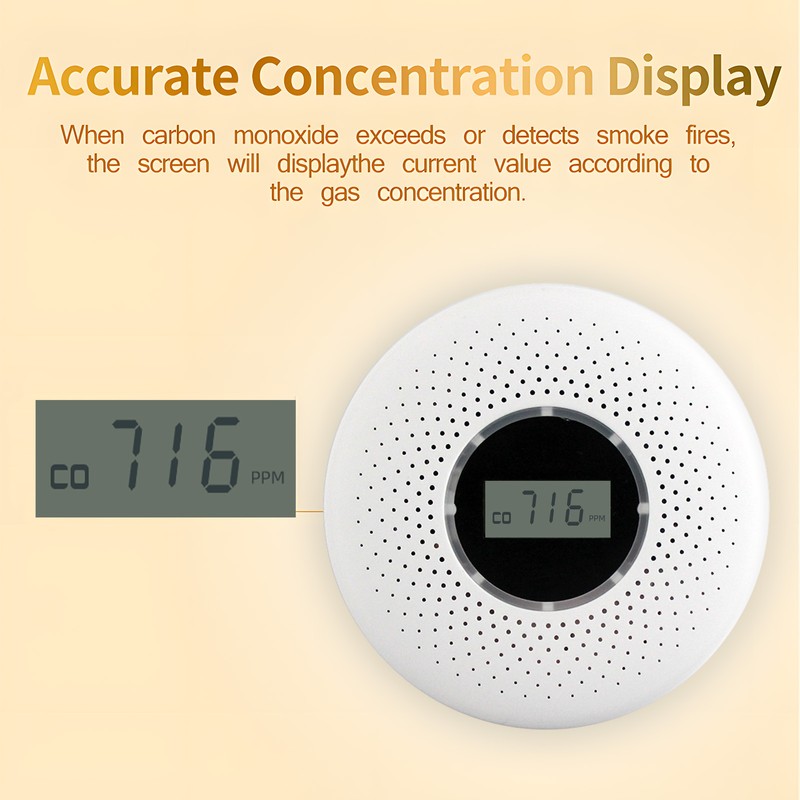 Smoke and Carbon Monoxide Detector Combo with Sound Warning and