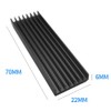 Heatsink Aluminum Heat Runaway Protection 2.8 x 0.9 x 0.2