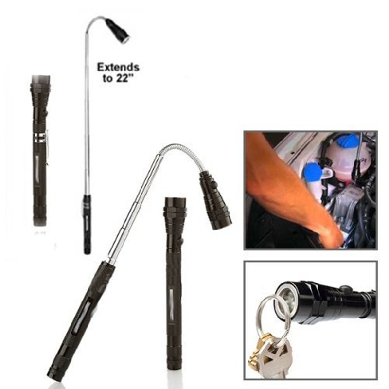 Enbar Magnetic Telescopic Elastic Neck Picking Tools, Portable Expandable Magnetic