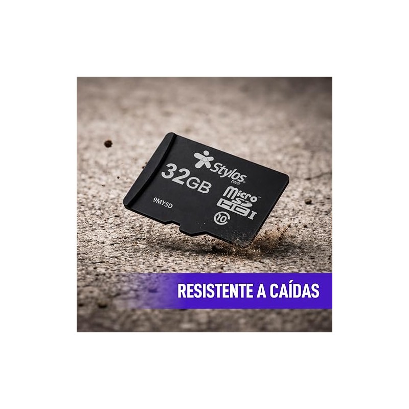 Memoria Micro SD 32GB Clase 10 Sin Adaptador Negro Stylostech