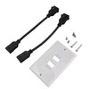 2 Ports HD Multimedia Interface 2.0 Wall Plate 4K 60Hz