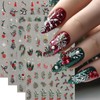 Christmas Nail Stickers 4 Sheets Christmas Nail Art Stickers, 5D