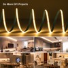 FCOB 16.4FT COB LED Strip Lights Dimmable DC 12V 2700K