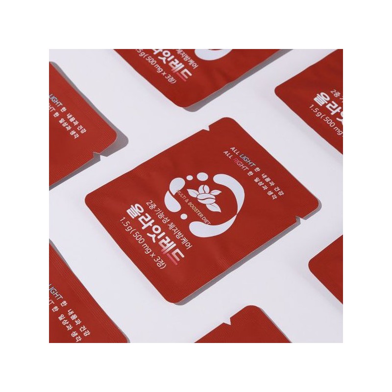 Allight 레드 다이어트 그린커피빈 녹차추출물 2중기능성 1.5g*30포 1박스 Red Diet